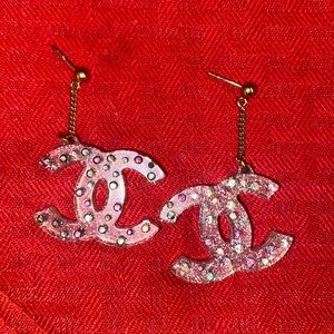 Authentic Chanel Sparkle Earrings